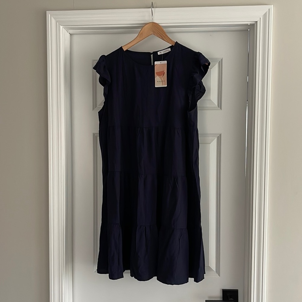 Baby Doll Style Dress Navy